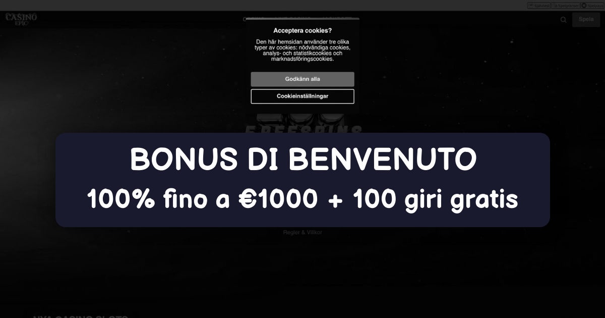 Casino Epic - Casinò Online in Italia
